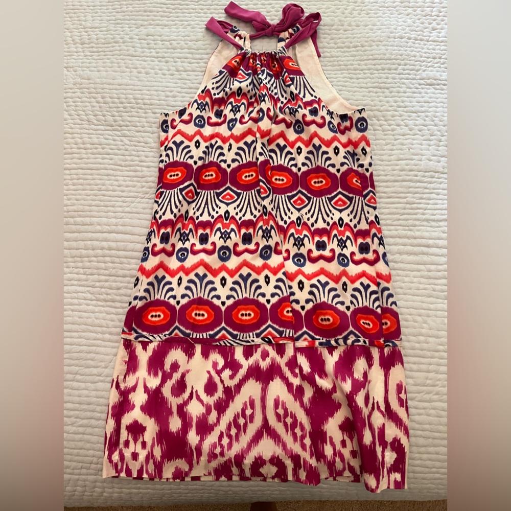 Trina Turk halter dress.  Size 6. Like new. 100% cotton